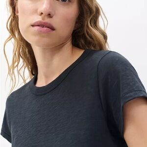 Rag & Bone Black Slub Tee